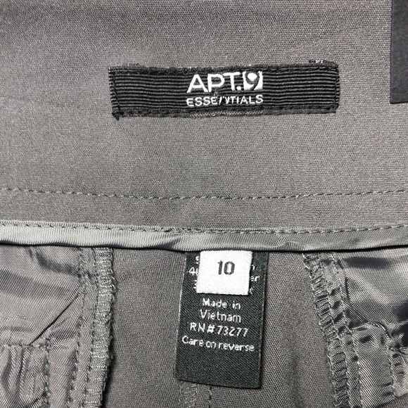 Apt. 9 Mid Rise Lucca Gray Women’s Capri 10 - Picture 9 of 12